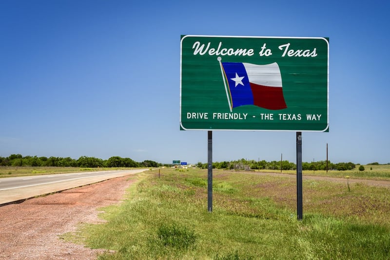 Welcome to texas sign