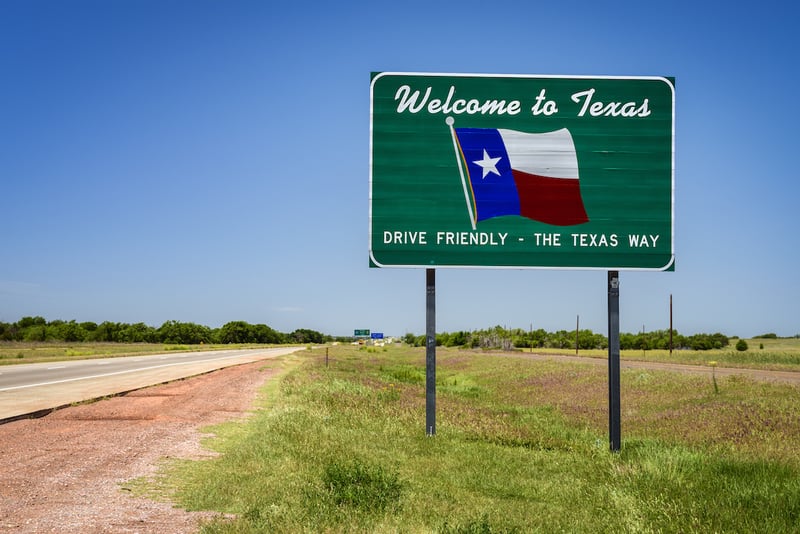 Welcome to texas sign