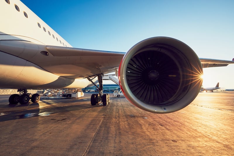 Airplane on runway