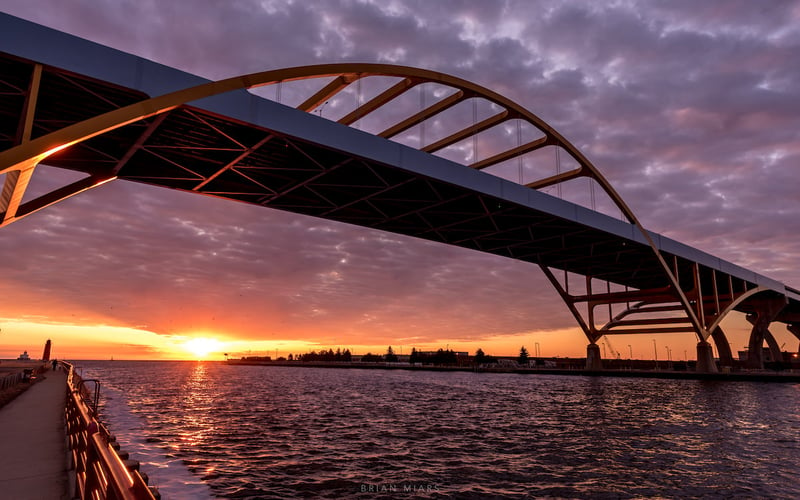 Bridge across a river