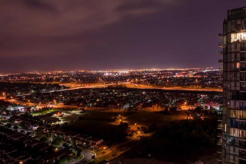 Mississauga at night