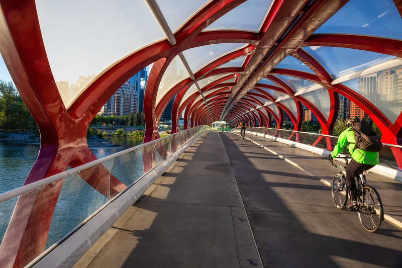 Peace Bridge in Calgary Alberta