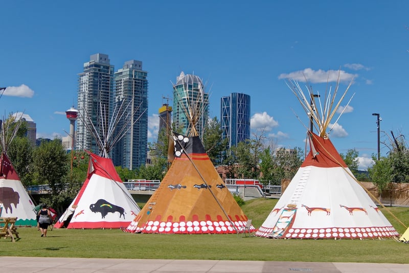 Native American Teepee at Calgary Stampede