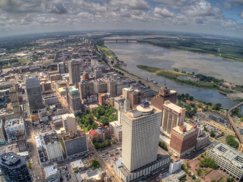 Memphis Aerial shot