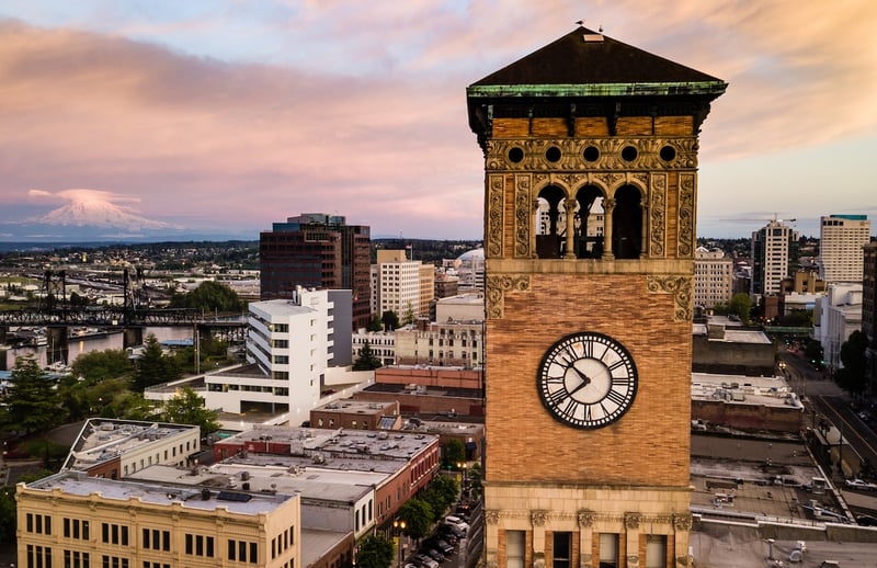 Clocktower in Tacoma