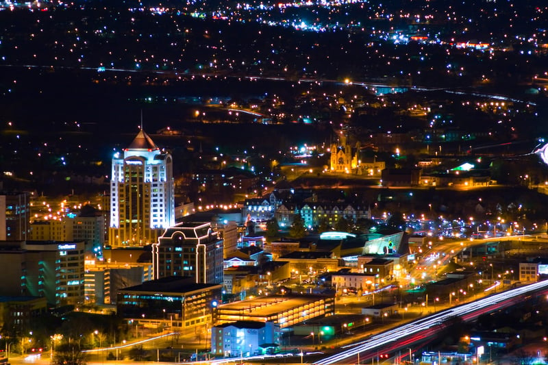 Roanoke at night