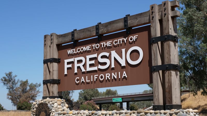 Fresno California Welcome Sign