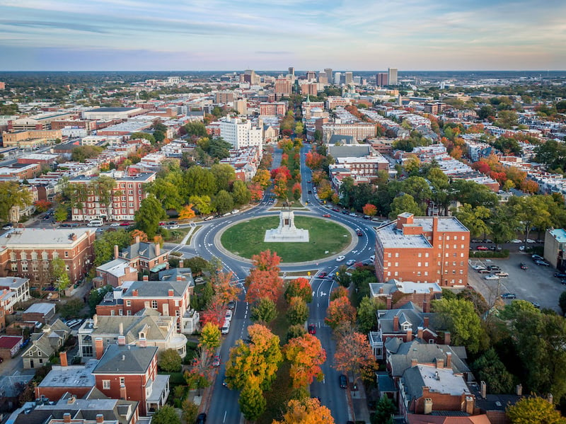 Richmond Aerial shot