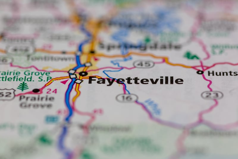 Fayetteville road map
