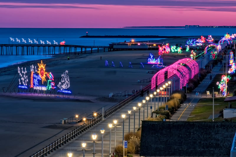 Virginia Beach at night