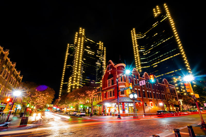 Fort Worth at night