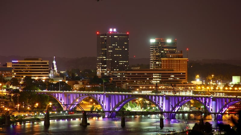 Knoxville at night