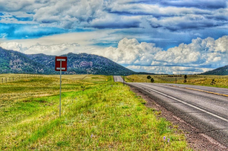 Road in Cheyenne WY