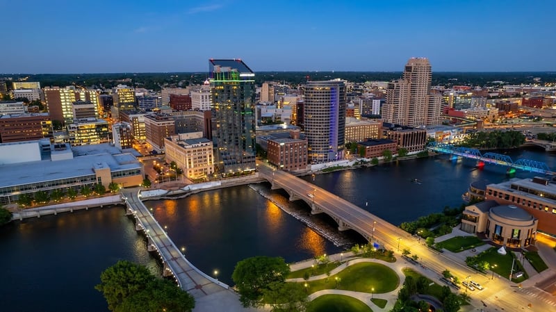 Grand Rapids at night