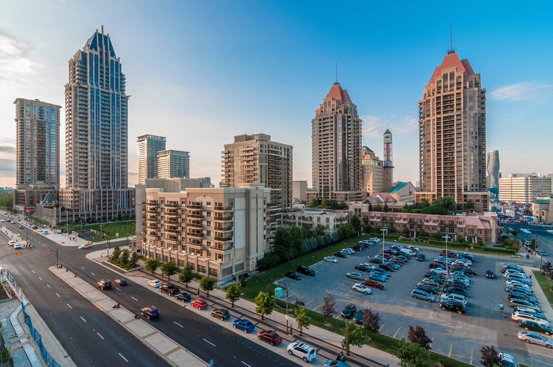 Skyline of mississauga