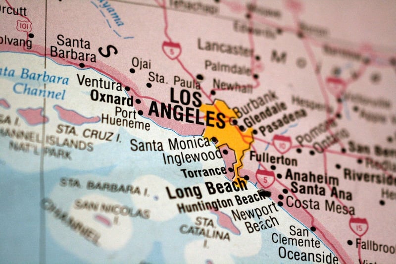 Los Angeles road map