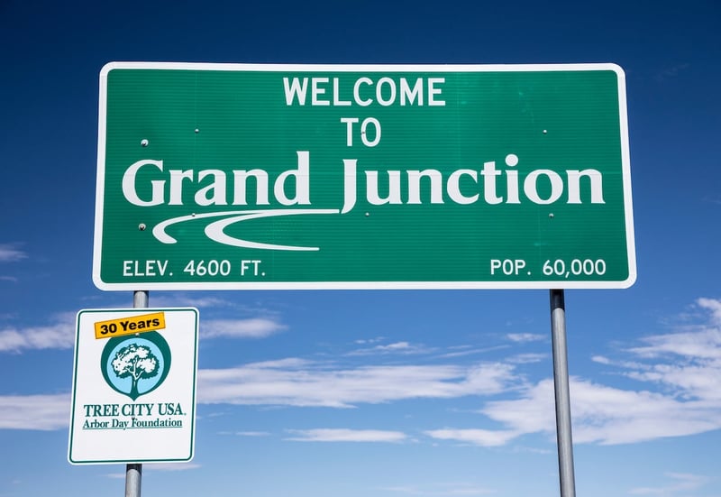 Grand Junction welcome sign