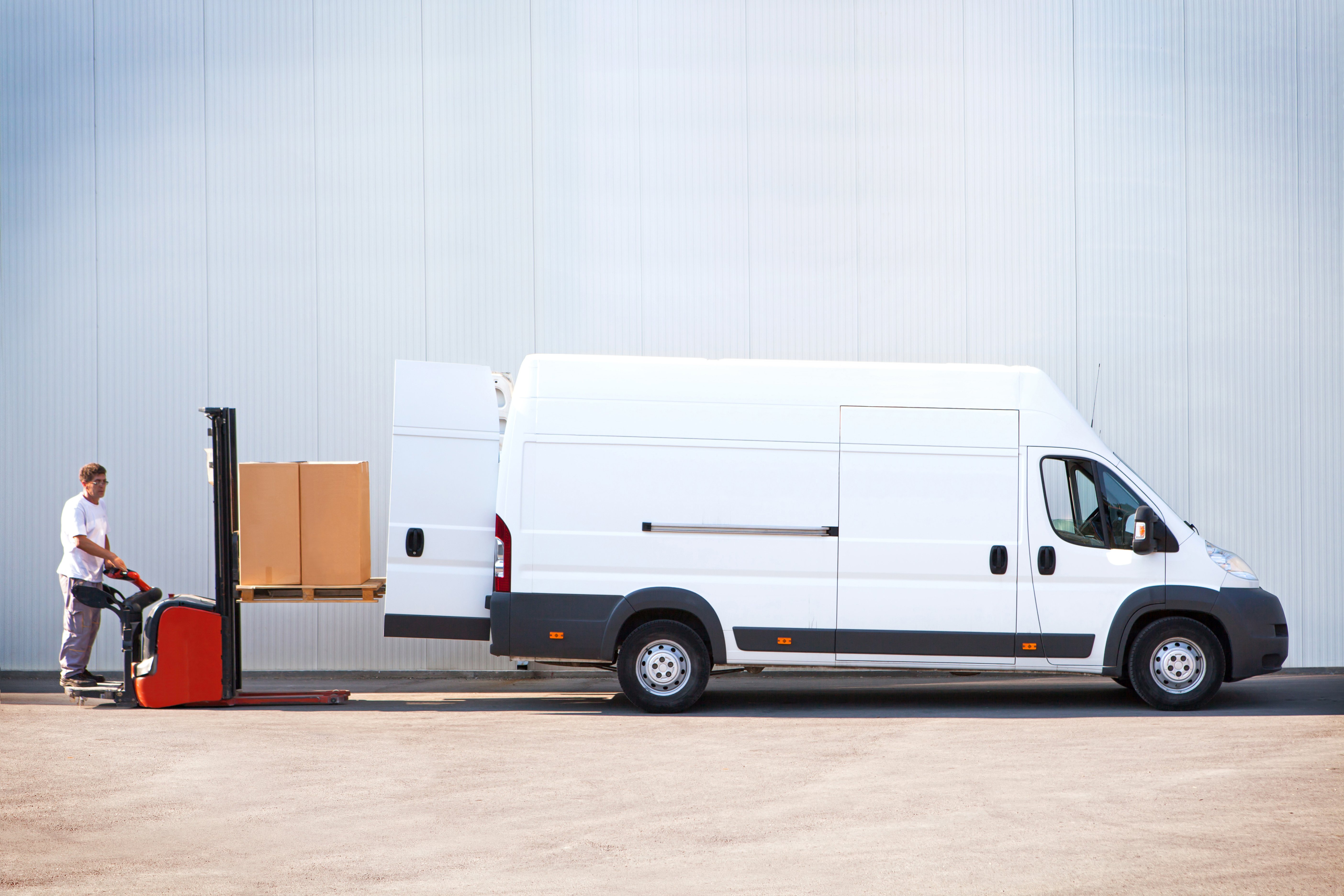 Loading up sprinter van