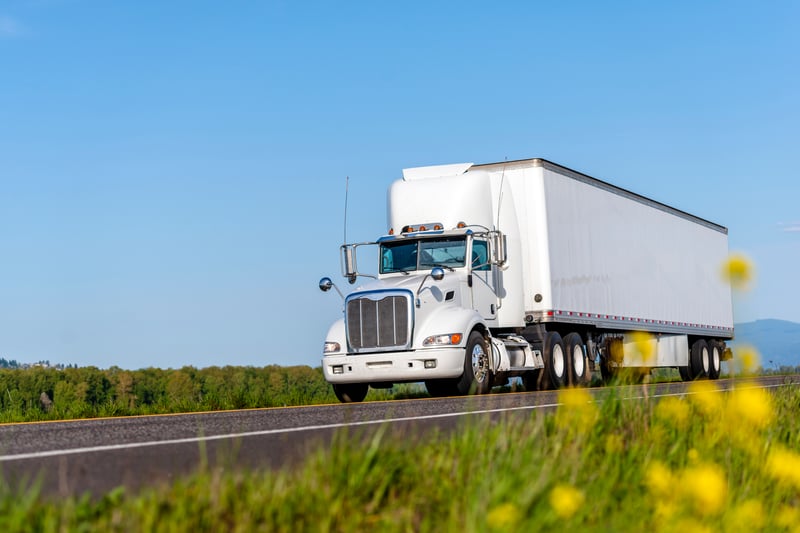 Truck on the highway