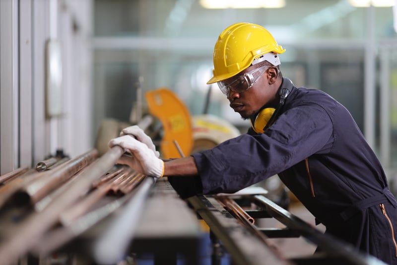Man working in manufacturing industry