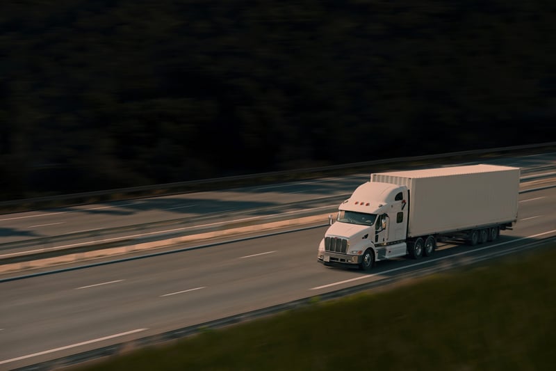 white semi truck