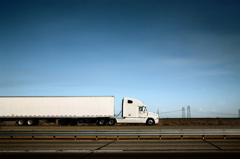 large straight truck on the road